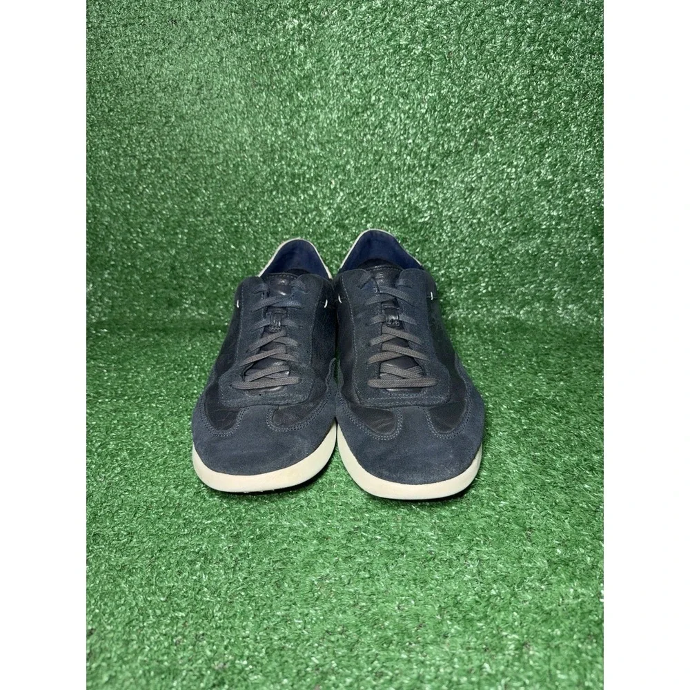 Cole Haan Grand OS Men Size 12 Navy Blue Leather Lace Up Shoes Round Toe Sneaker